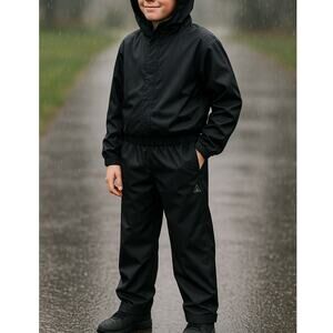 NWT RIPZONE Boys' Otter Rain Pant Black Beauty L